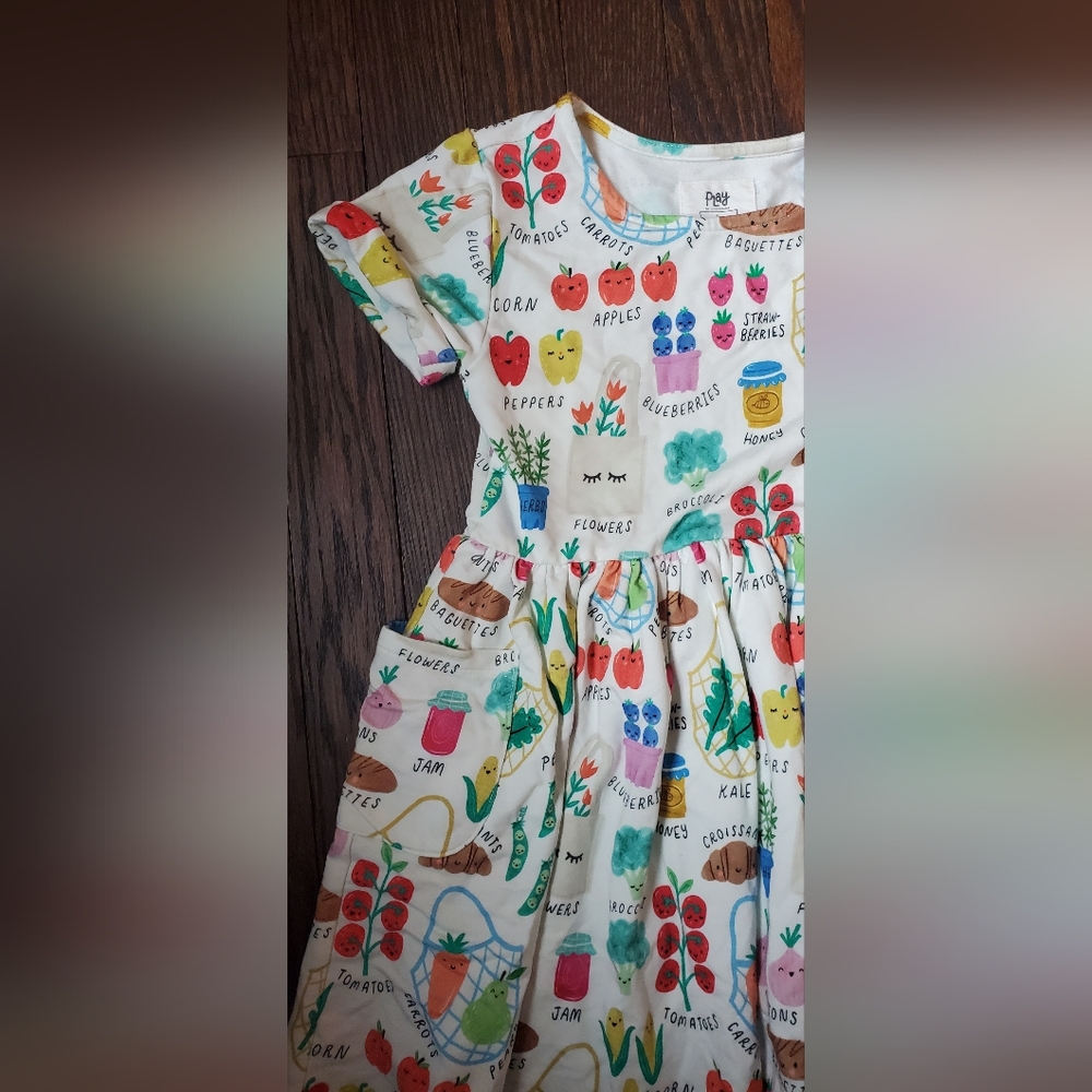 Little Sleepies Farmers Market Dress Size 6 - Picture 2 of 4